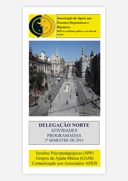 Folheto 2015 (2º Semestre) Atividades ADEB, Delegação Norte