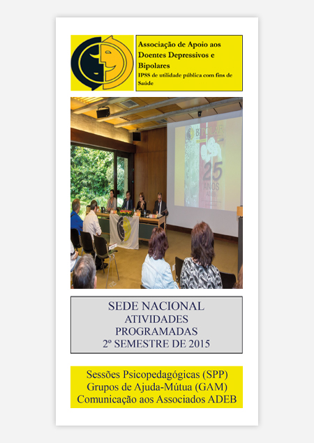 Folheto 2015 (2º Semestre) Atividades ADEB, Sede Nacional