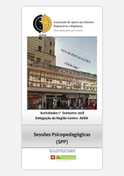 Folheto 2018 (1º Semestre) Atividades ADEB, Delegação Centro