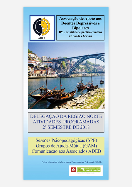 Folheto 2018 (2º Semestre) Atividades ADEB, Delegação Norte