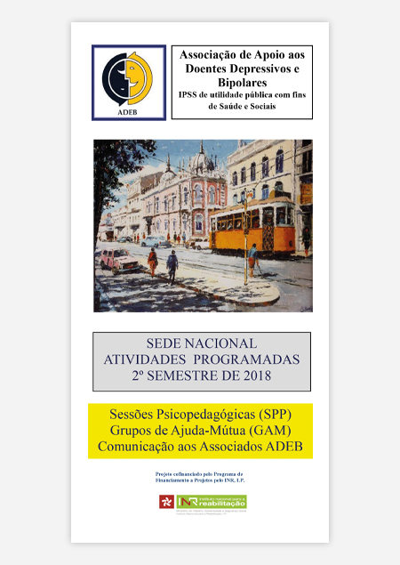 Folheto 2018 (2º Semestre) Atividades ADEB, Sede Nacional