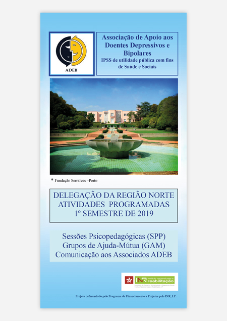 Folheto 2019 (1º Semestre) Atividades ADEB, Delegação Norte
