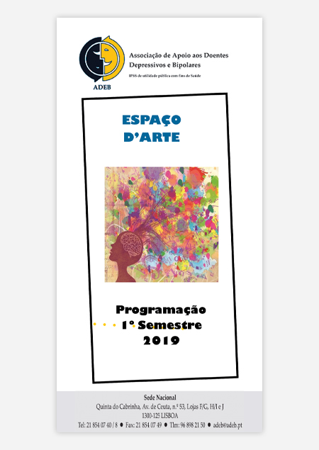 Folheto 2019 (1º Semestre) Espaço d'Arte ADEB Região Centro