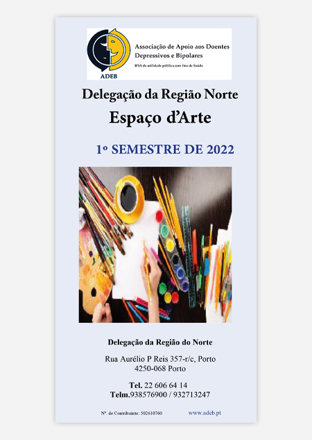 Folheto 2022 (1º Semestre) Espaço d'Arte ADEB Norte