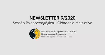 Newsletter 9/2020: Sessão Psicopedagógica - Cidadania mais ativa