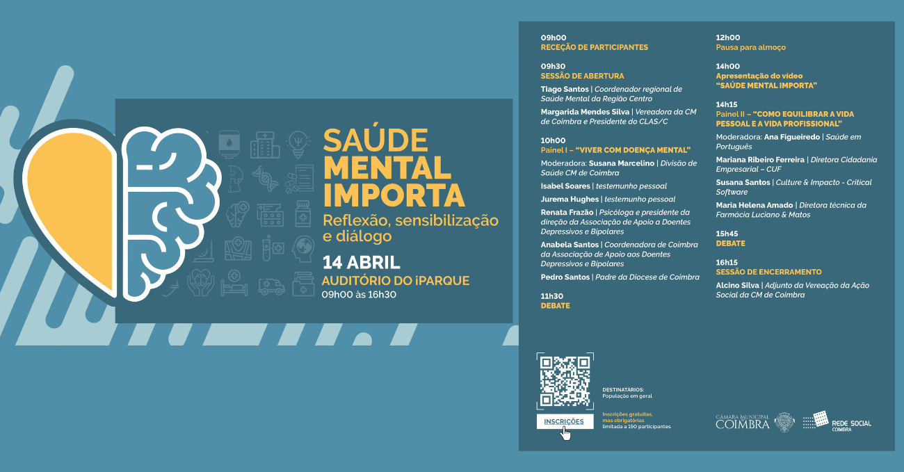 Iniciativa Saúde Mental Importa | Coimbra, 14 de abril de 2026
